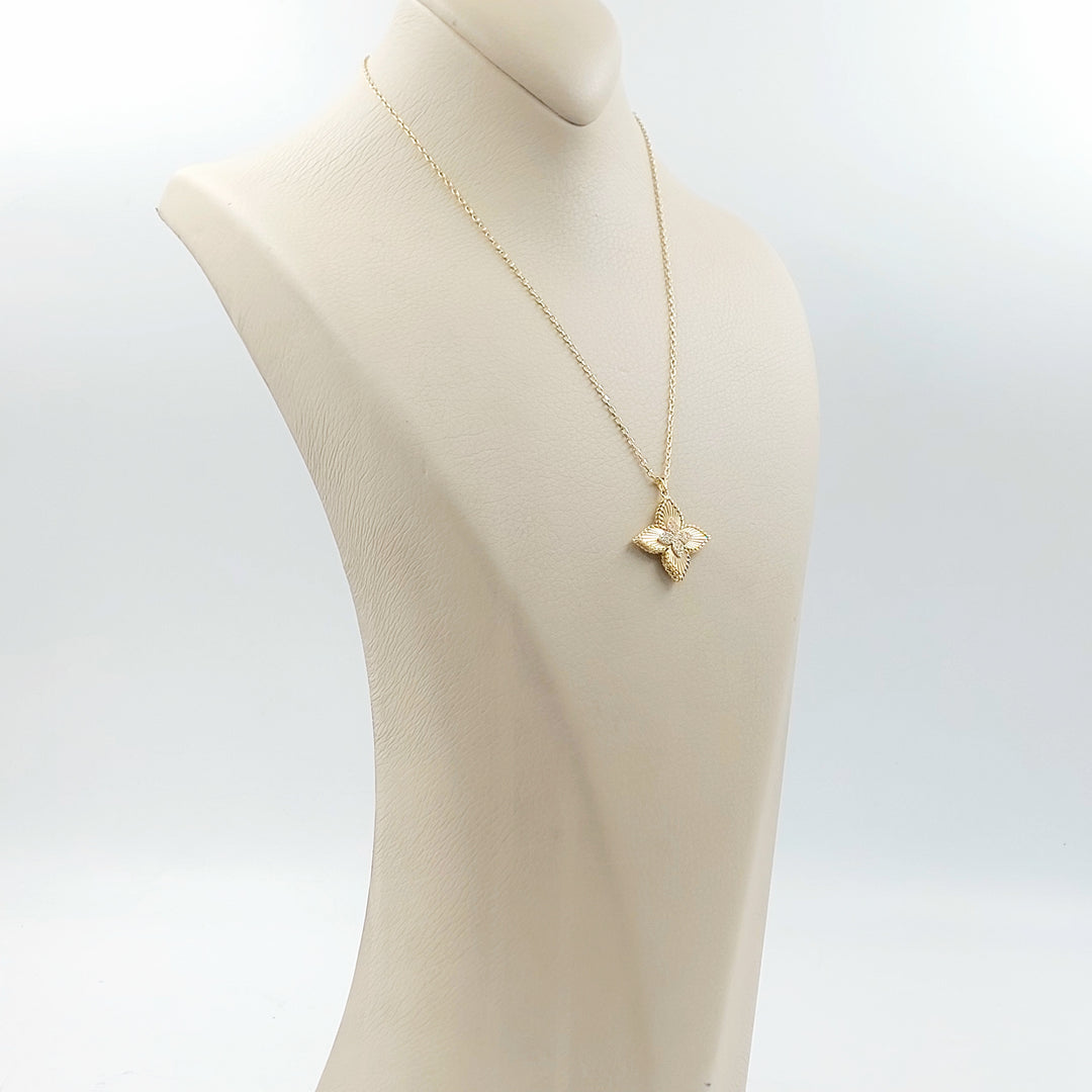 18K عقد نجمة مرصع-مجوهرات الشيخ سعيد-Saeed Jewelry 