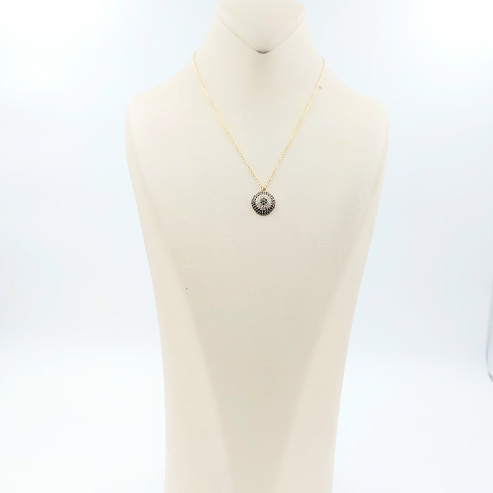 18K عقد دائري مرصع-مجوهرات الشيخ سعيد-Saeed Jewelry 