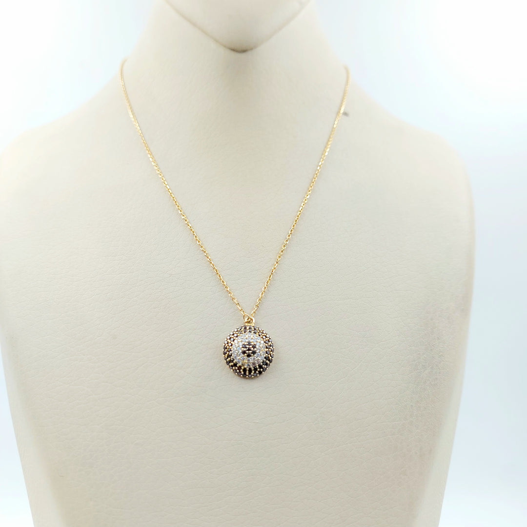 18K عقد دائري مرصع-مجوهرات الشيخ سعيد-Saeed Jewelry 