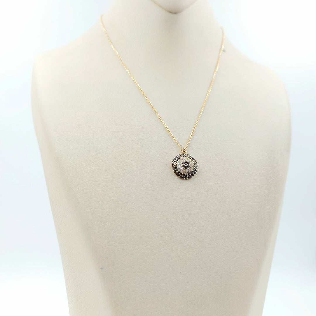 18K عقد دائري مرصع-مجوهرات الشيخ سعيد-Saeed Jewelry 