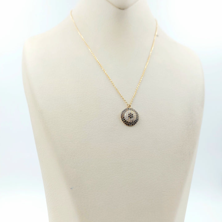 18K عقد دائري مرصع-مجوهرات الشيخ سعيد-Saeed Jewelry 