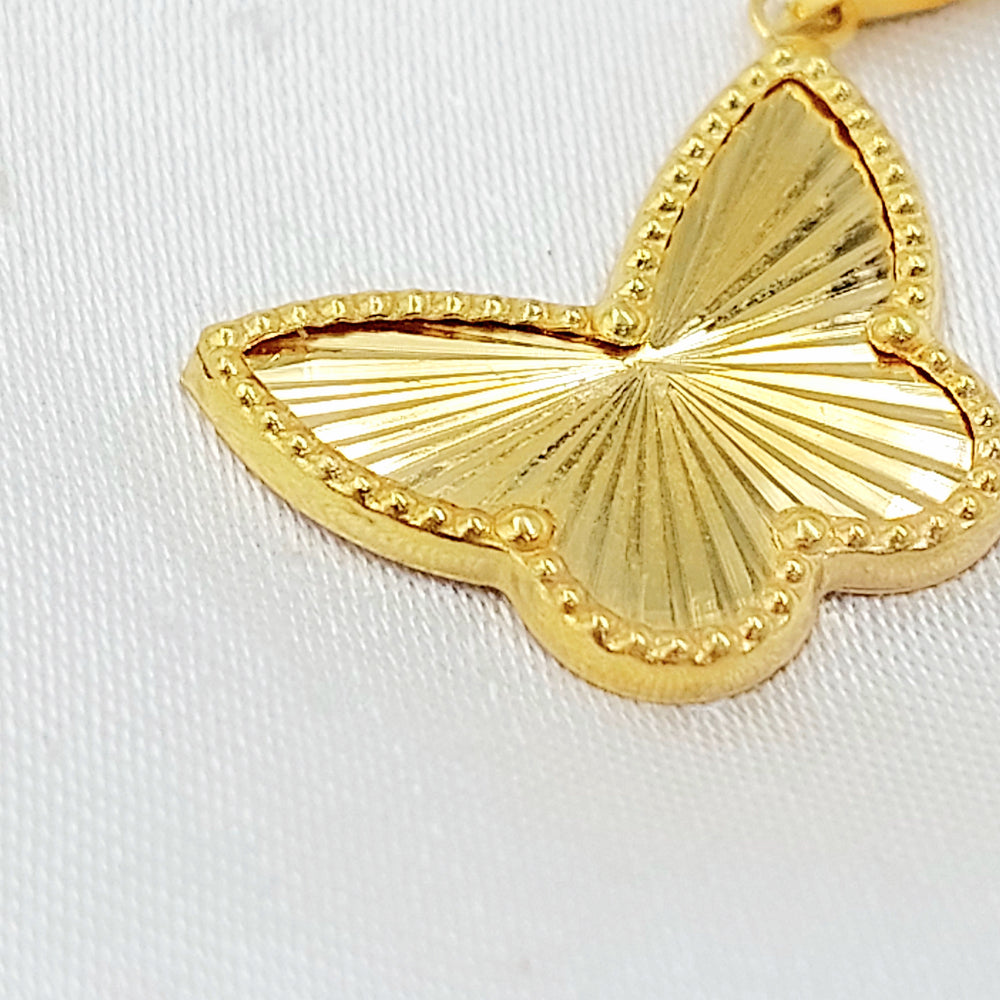18K تعليقة فراشة-مجوهرات الشيخ سعيد-Saeed Jewelry 