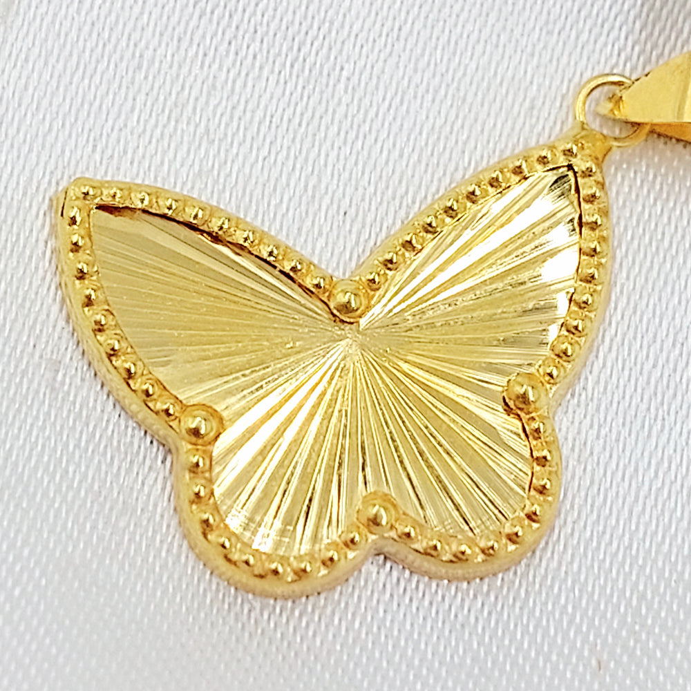 18K تعليقة فراشة-مجوهرات الشيخ سعيد-Saeed Jewelry 