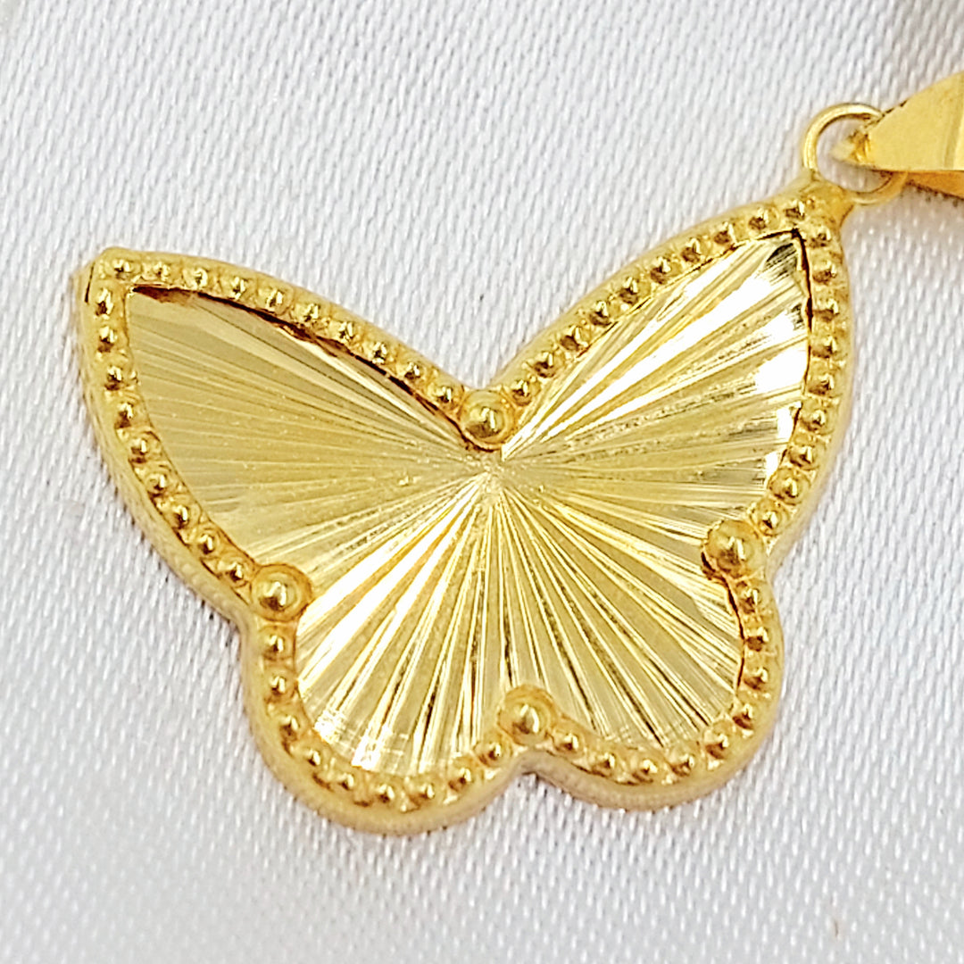 18K تعليقة فراشة-مجوهرات الشيخ سعيد-Saeed Jewelry 