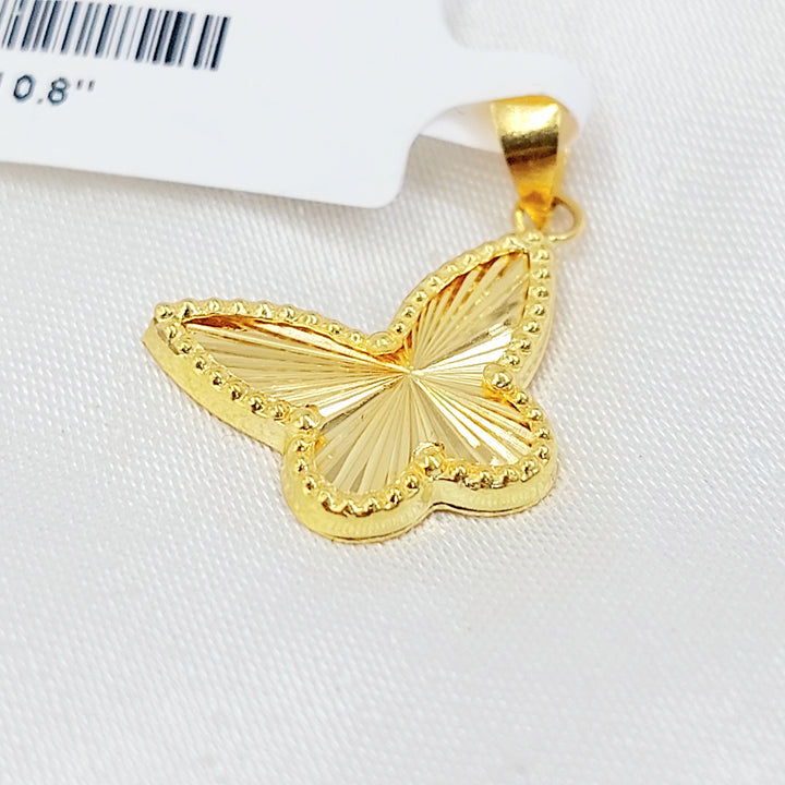 18K تعليقة فراشة-مجوهرات الشيخ سعيد-Saeed Jewelry 