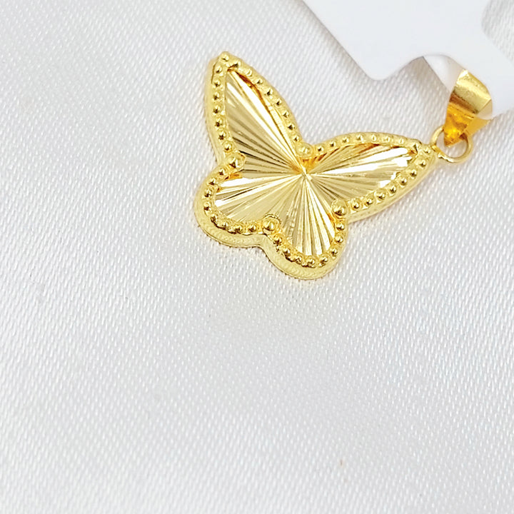 18K تعليقة فراشة-مجوهرات الشيخ سعيد-Saeed Jewelry 