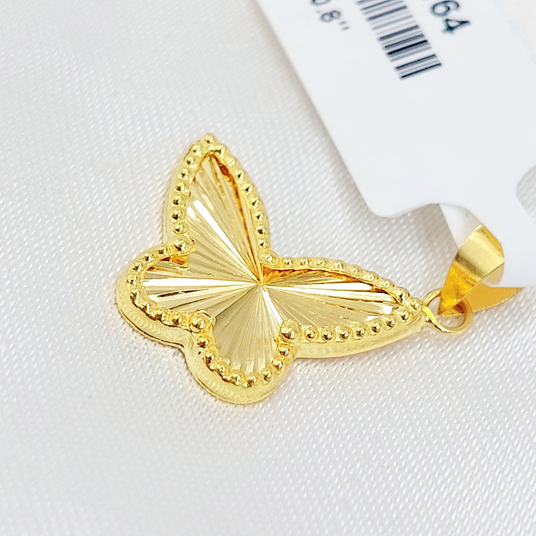 18K تعليقة فراشة-مجوهرات الشيخ سعيد-Saeed Jewelry 