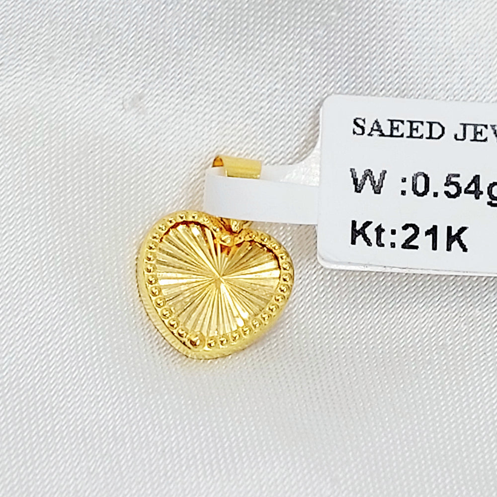 18K تعليقة قلب-مجوهرات الشيخ سعيد-Saeed Jewelry 
