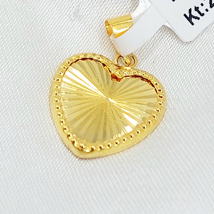 18K تعليقة قلب-مجوهرات الشيخ سعيد-Saeed Jewelry 
