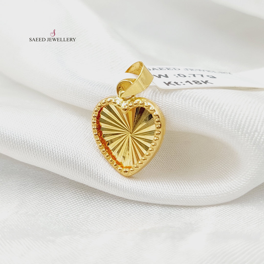 18K تعليقة قلب-مجوهرات الشيخ سعيد-Saeed Jewelry 