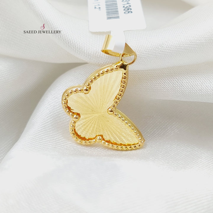 18K تعليقة فراشة-مجوهرات الشيخ سعيد-Saeed Jewelry 