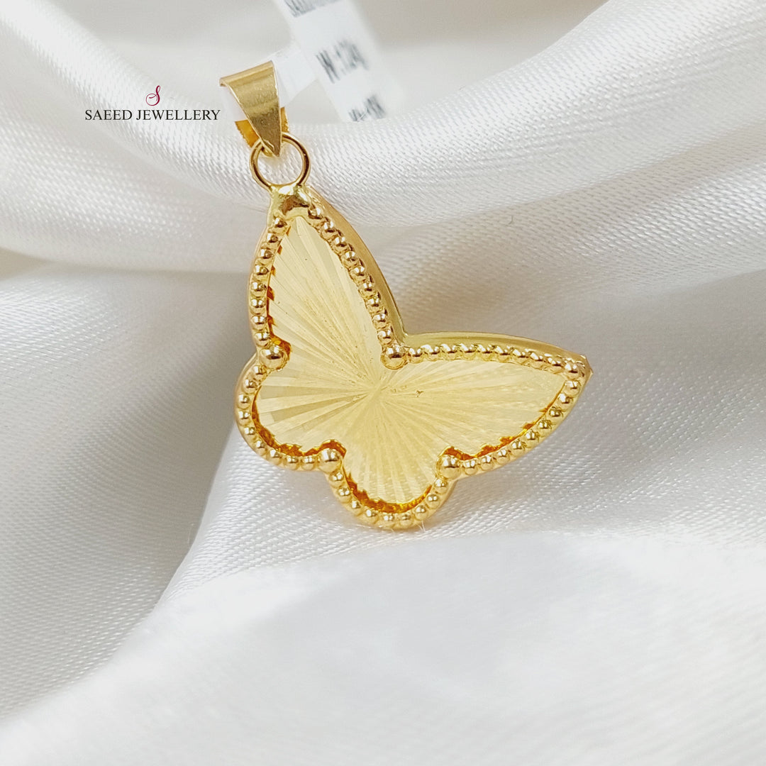 18K تعليقة فراشة-مجوهرات الشيخ سعيد-Saeed Jewelry 