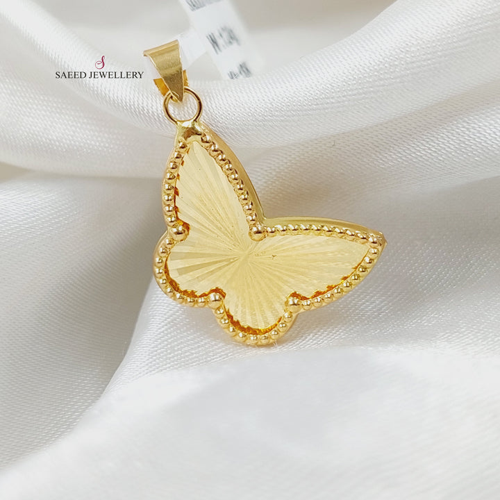 18K تعليقة فراشة-مجوهرات الشيخ سعيد-Saeed Jewelry 