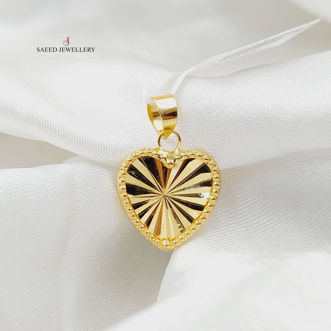 18K تعليقة قلب-مجوهرات الشيخ سعيد-Saeed Jewelry 