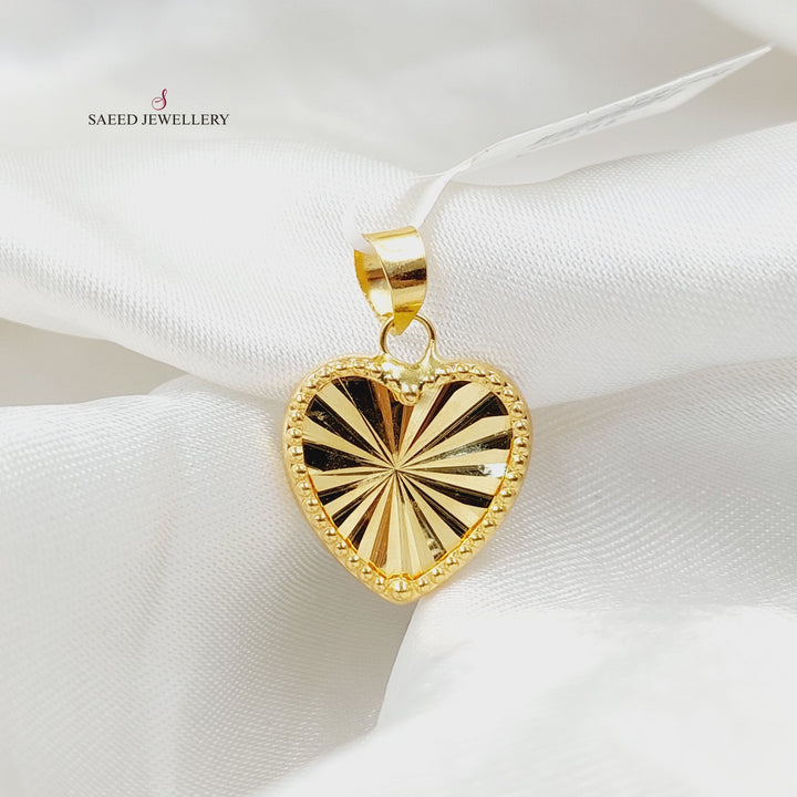 18K تعليقة قلب-مجوهرات الشيخ سعيد-Saeed Jewelry 