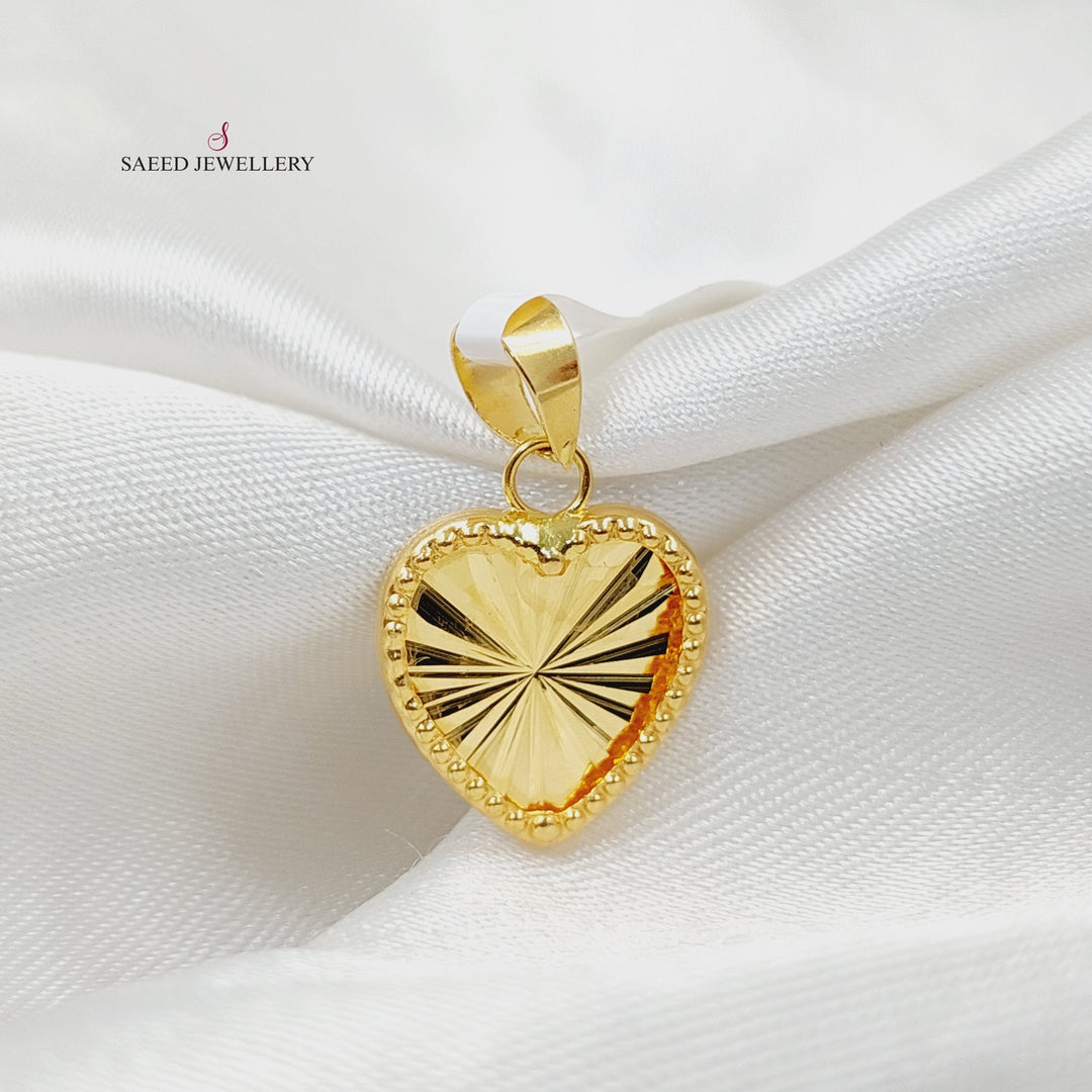 18K تعليقة قلب-مجوهرات الشيخ سعيد-Saeed Jewelry 