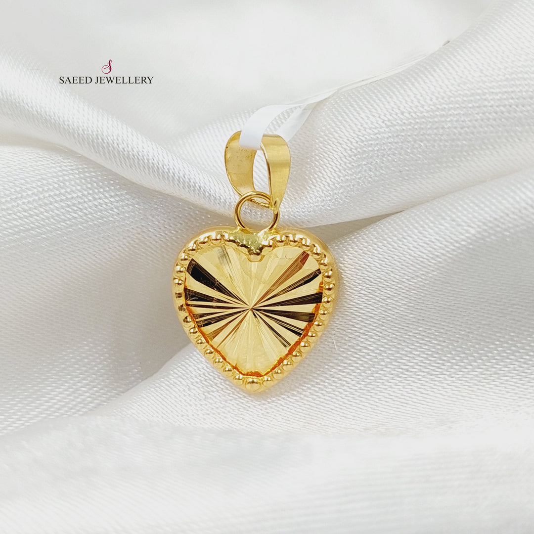 18K تعليقة قلب-مجوهرات الشيخ سعيد-Saeed Jewelry 