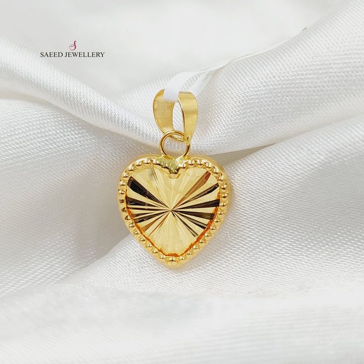 18K تعليقة قلب-مجوهرات الشيخ سعيد-Saeed Jewelry 