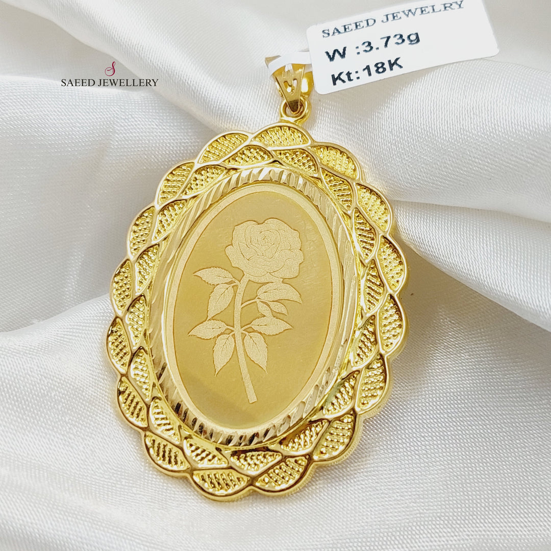 18K تعليقة اونصه-مجوهرات الشيخ سعيد-Saeed Jewelry 