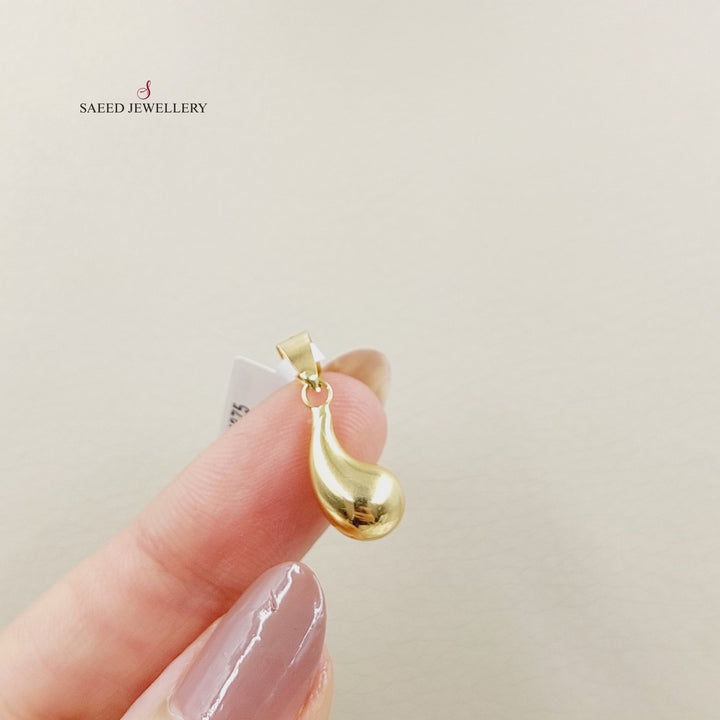 18K تعليقة دمعة-مجوهرات الشيخ سعيد-Saeed Jewelry 