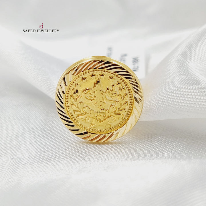 18K خاتم رشادي قشرة-مجوهرات الشيخ سعيد-Saeed Jewelry 