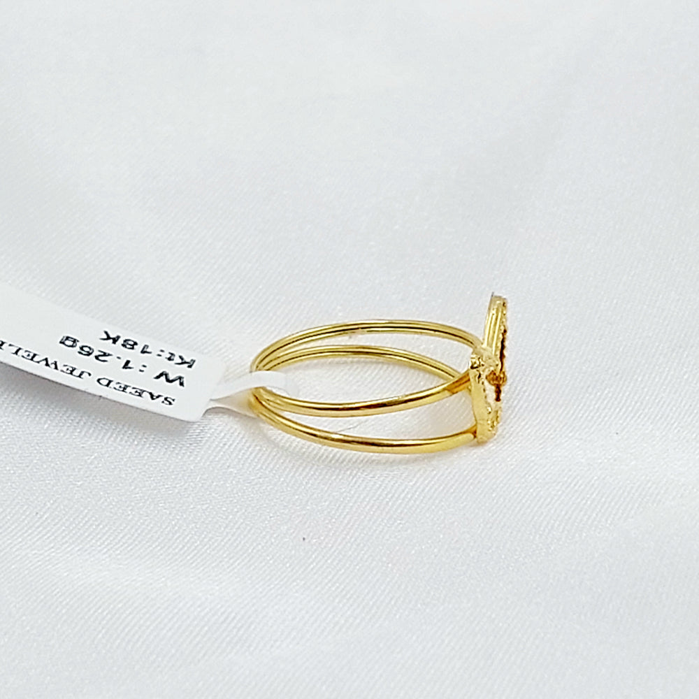 18K خاتم فراشة-مجوهرات الشيخ سعيد-Saeed Jewelry 