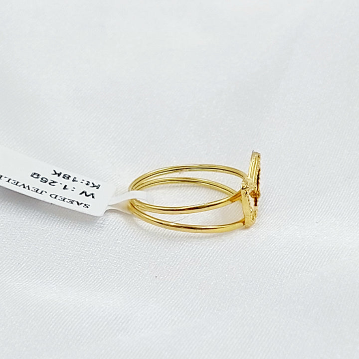 18K خاتم فراشة-مجوهرات الشيخ سعيد-Saeed Jewelry 