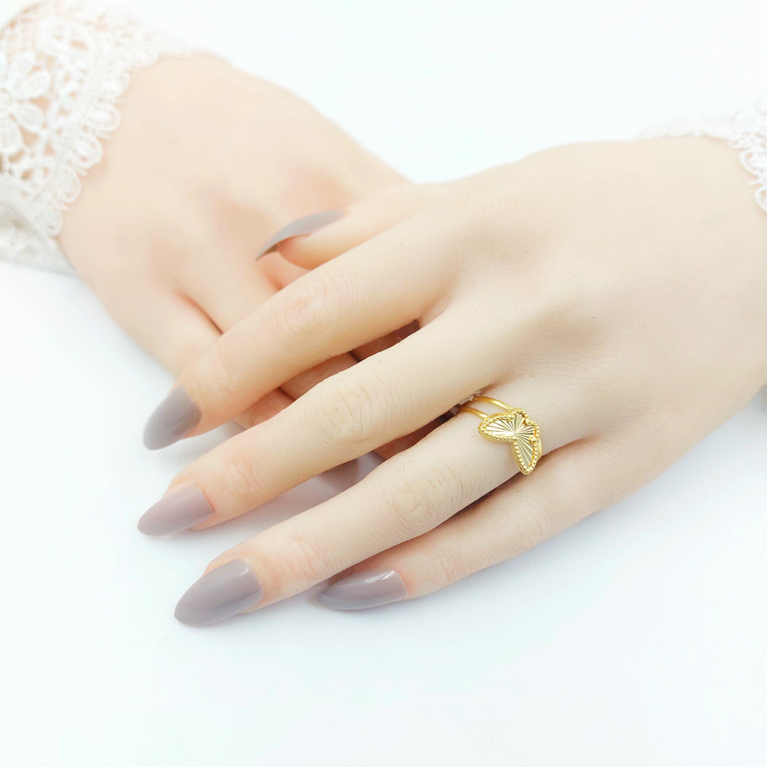 18K خاتم فراشة-مجوهرات الشيخ سعيد-Saeed Jewelry 