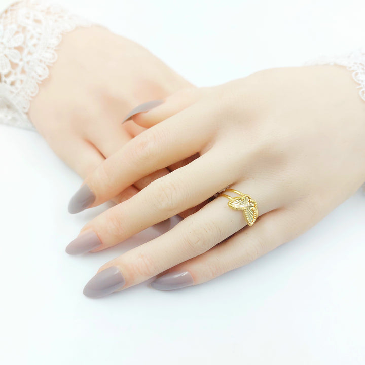 18K خاتم فراشة-مجوهرات الشيخ سعيد-Saeed Jewelry 