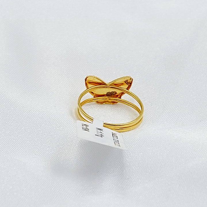 18K خاتم فراشة-مجوهرات الشيخ سعيد-Saeed Jewelry 