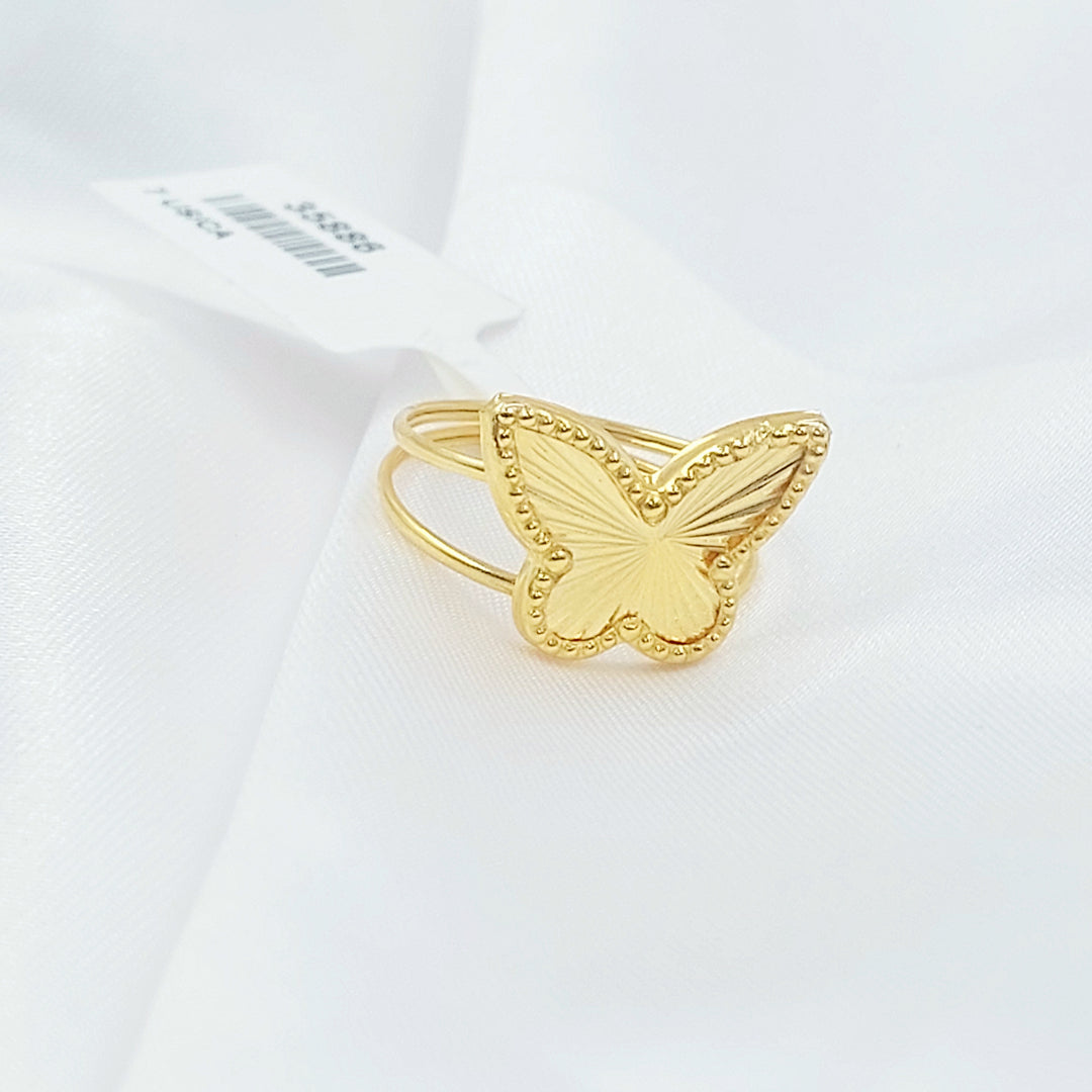 18K خاتم فراشة-مجوهرات الشيخ سعيد-Saeed Jewelry 