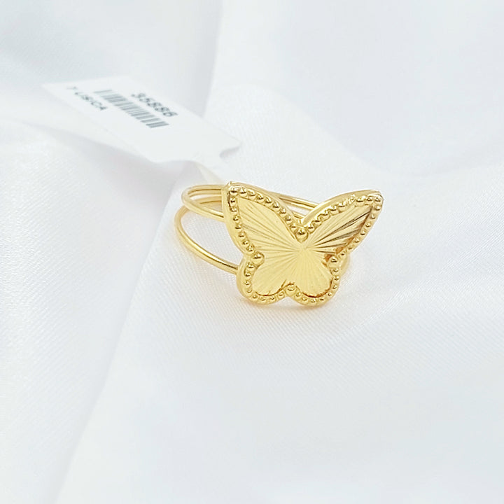 18K خاتم فراشة-مجوهرات الشيخ سعيد-Saeed Jewelry 