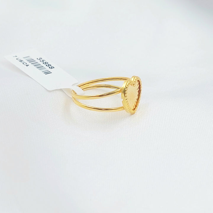 18K خاتم قلب-مجوهرات الشيخ سعيد-Saeed Jewelry 