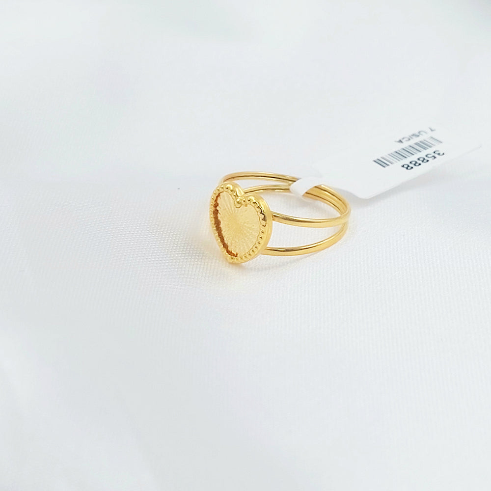 18K خاتم قلب-مجوهرات الشيخ سعيد-Saeed Jewelry 