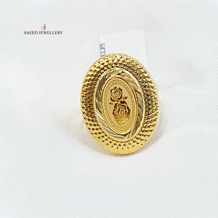 18K خاتم اونصه قشرة-مجوهرات الشيخ سعيد-Saeed Jewelry 