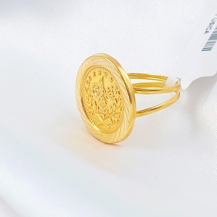 18K خاتم رشادي قشرة-مجوهرات الشيخ سعيد-Saeed Jewelry 