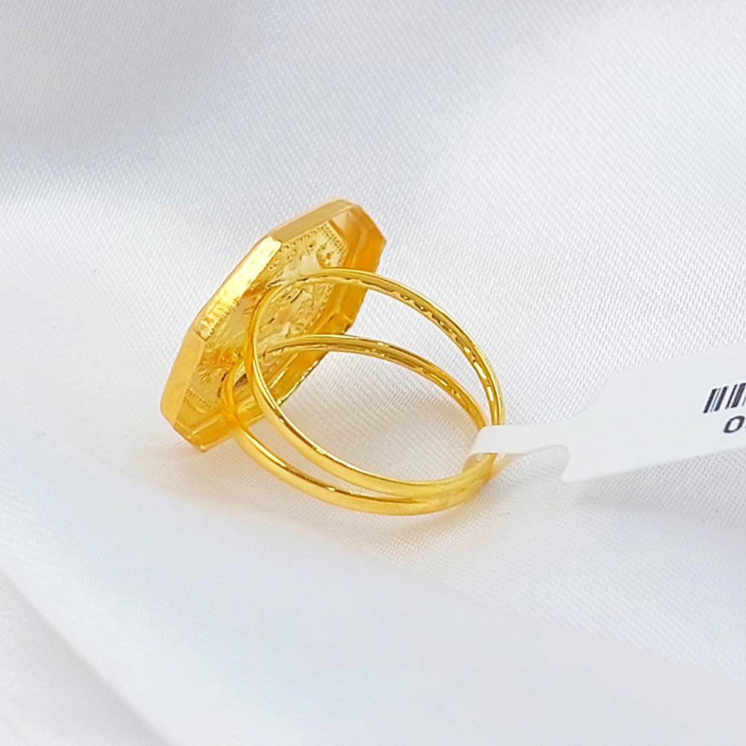 18K خاتم رشادي قشرة-مجوهرات الشيخ سعيد-Saeed Jewelry 