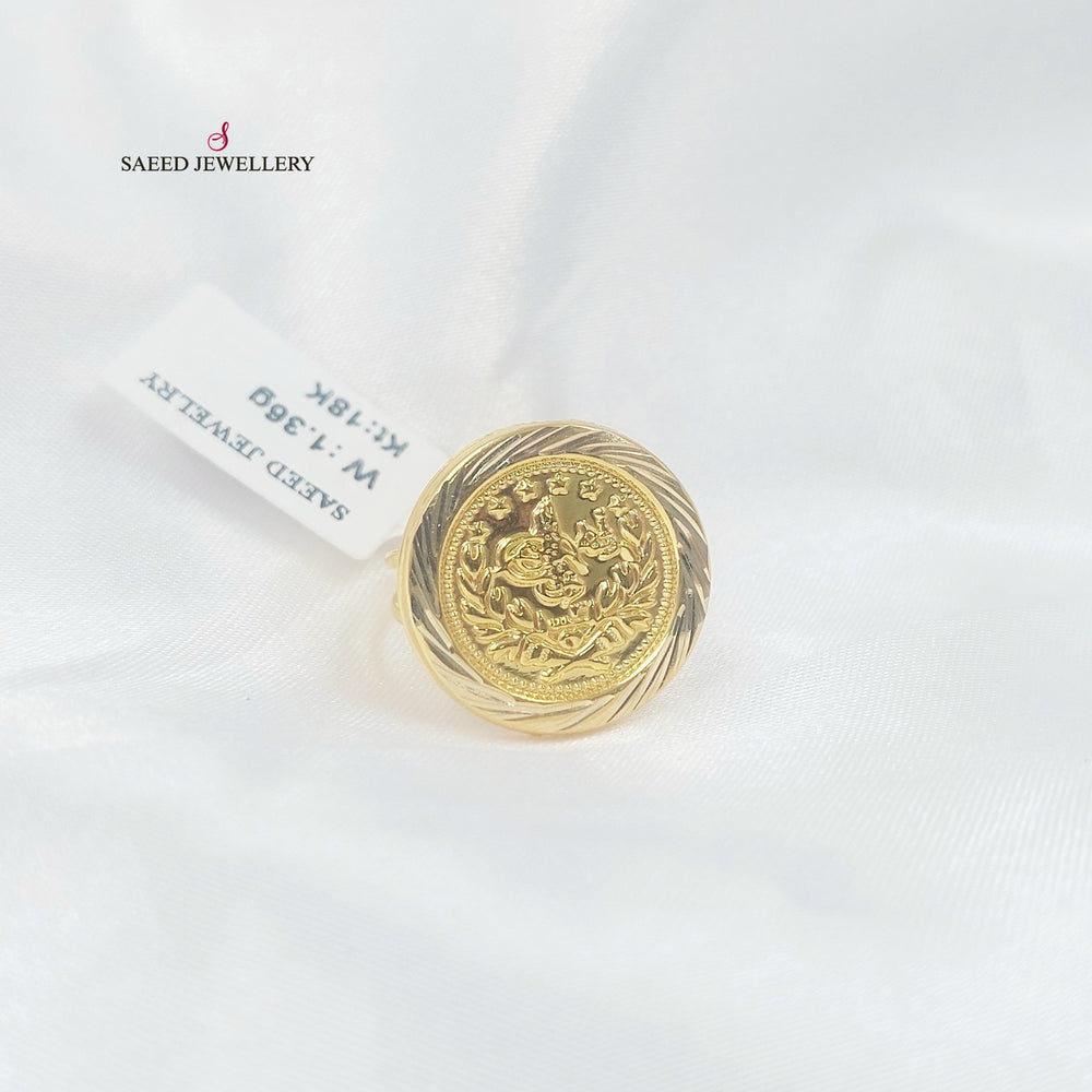 18K خاتم رشادي قشرة-مجوهرات الشيخ سعيد-Saeed Jewelry 