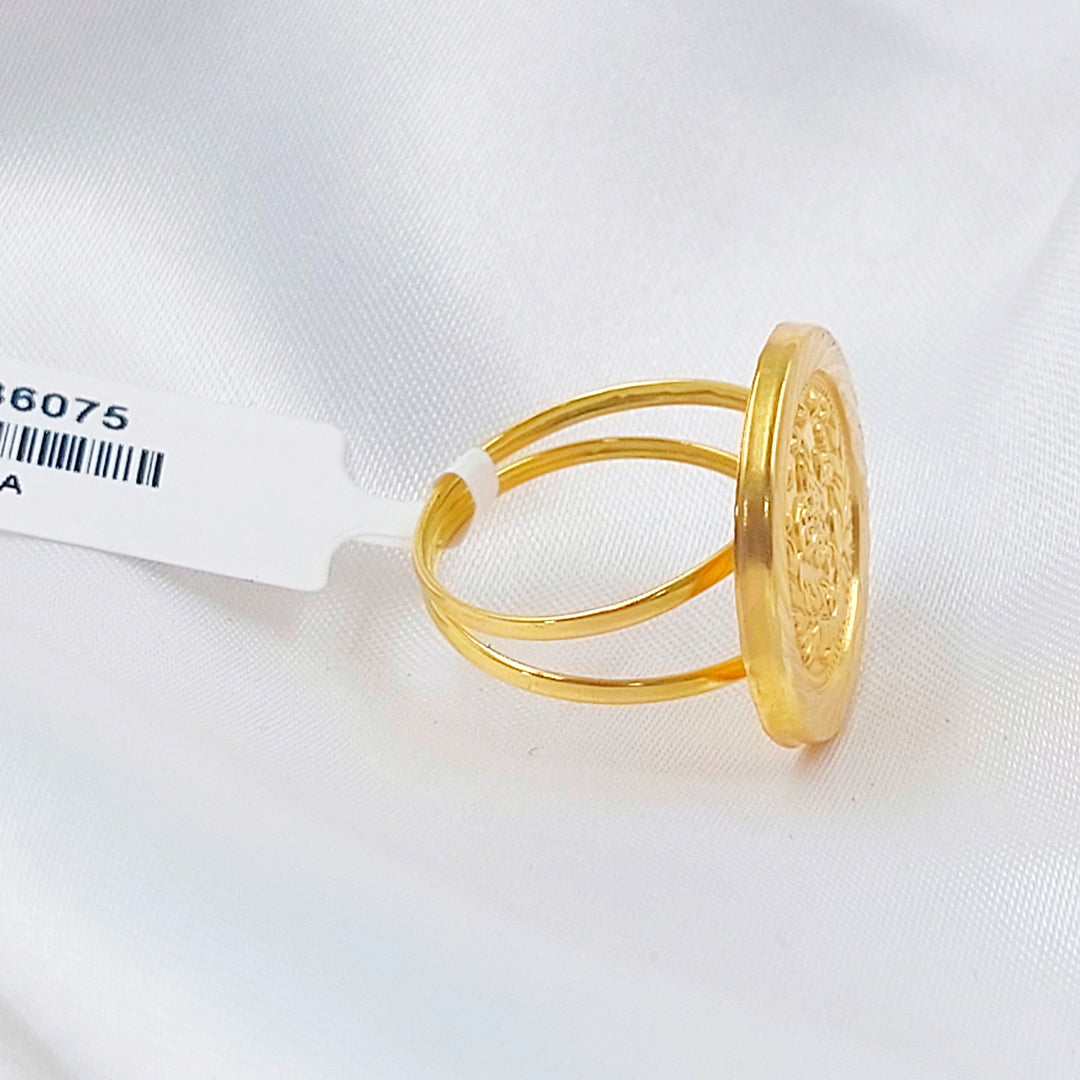 18K خاتم رشادي قشرة-مجوهرات الشيخ سعيد-Saeed Jewelry 