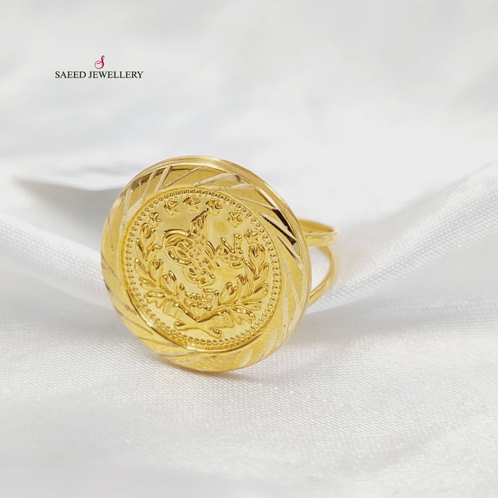 18K خاتم رشادي قشرة-مجوهرات الشيخ سعيد-Saeed Jewelry 