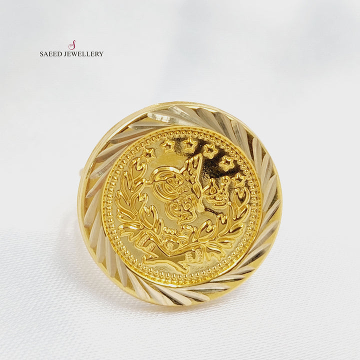 18K خاتم رشادي قشرة-مجوهرات الشيخ سعيد-Saeed Jewelry 