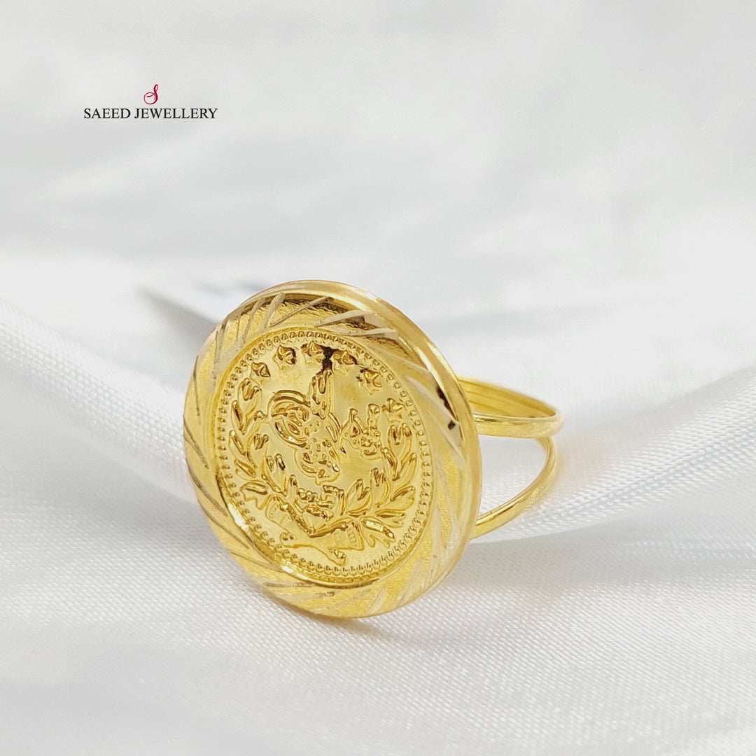18K خاتم رشادي قشرة-مجوهرات الشيخ سعيد-Saeed Jewelry 
