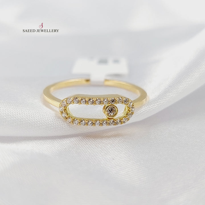 18K خاتم بيبر كليب مرصع-مجوهرات الشيخ سعيد-Saeed Jewelry 