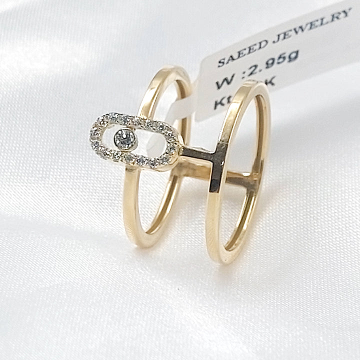 18K خاتم اكسترا مرصع-مجوهرات الشيخ سعيد-Saeed Jewelry 