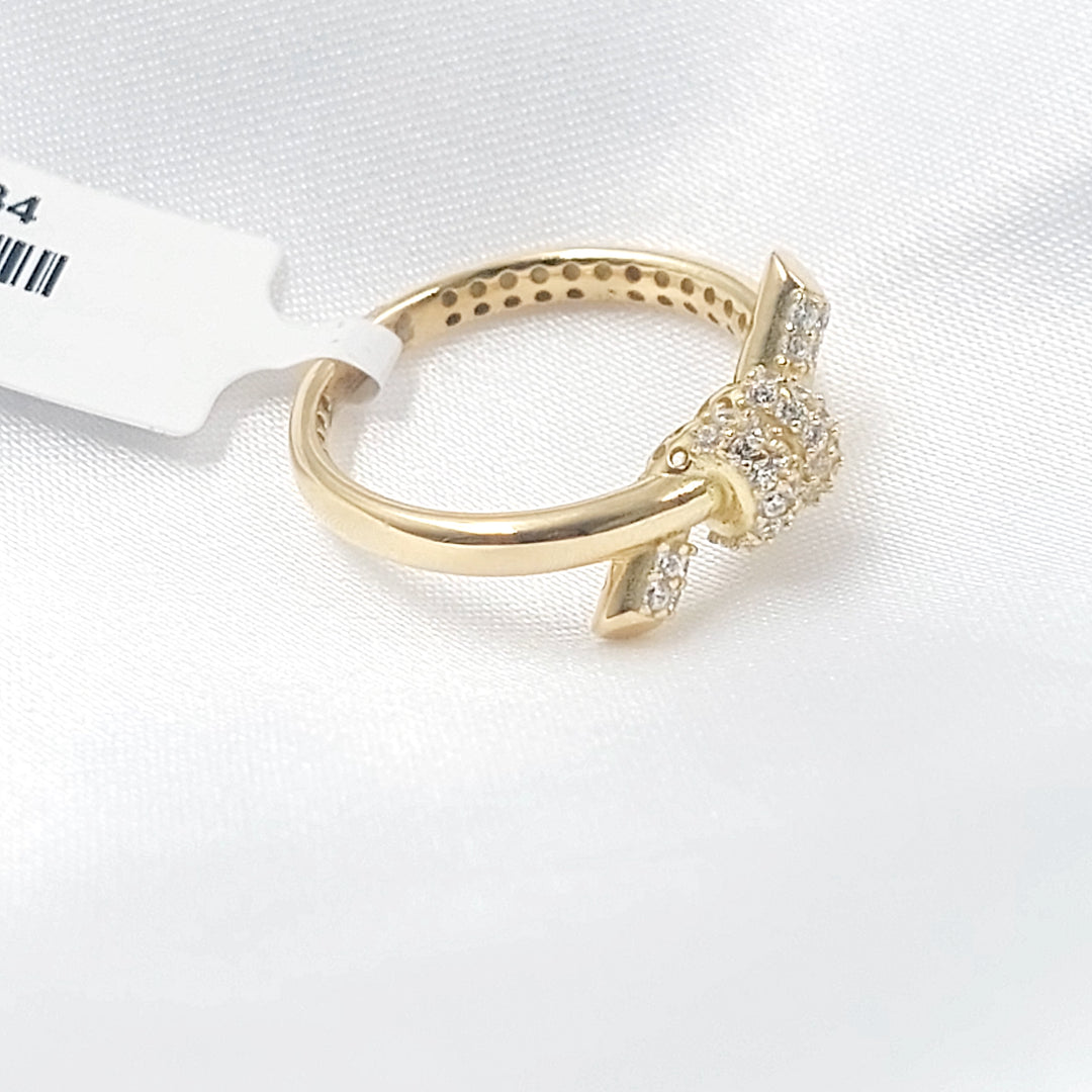 18K خاتم اكسترا مرصع-مجوهرات الشيخ سعيد-Saeed Jewelry 