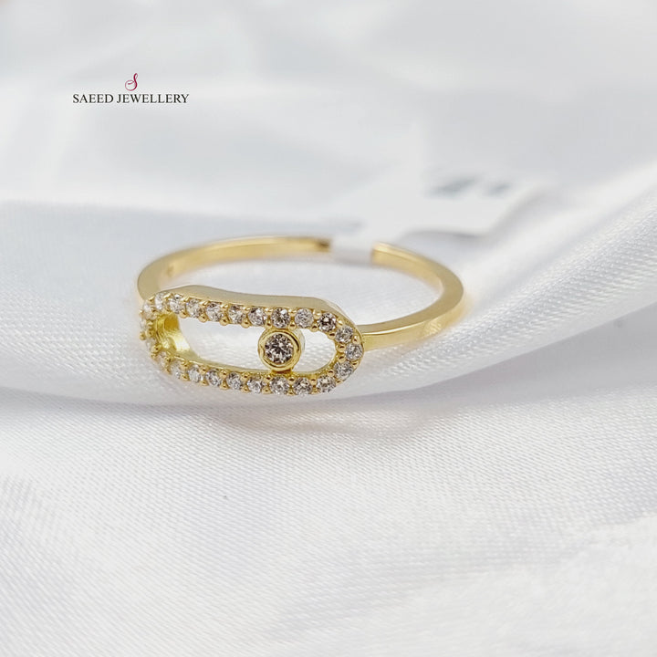 18K خاتم بيبر كليب مرصع-مجوهرات الشيخ سعيد-Saeed Jewelry 