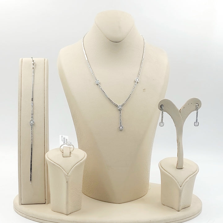 18K طقم اكسترا مرصع-مجوهرات الشيخ سعيد-Saeed Jewelry 