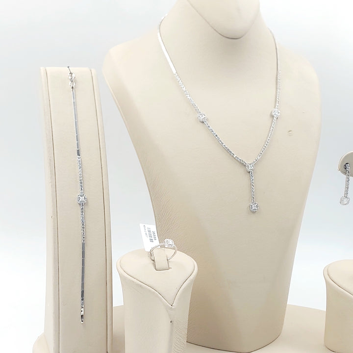 18K طقم اكسترا مرصع-مجوهرات الشيخ سعيد-Saeed Jewelry 