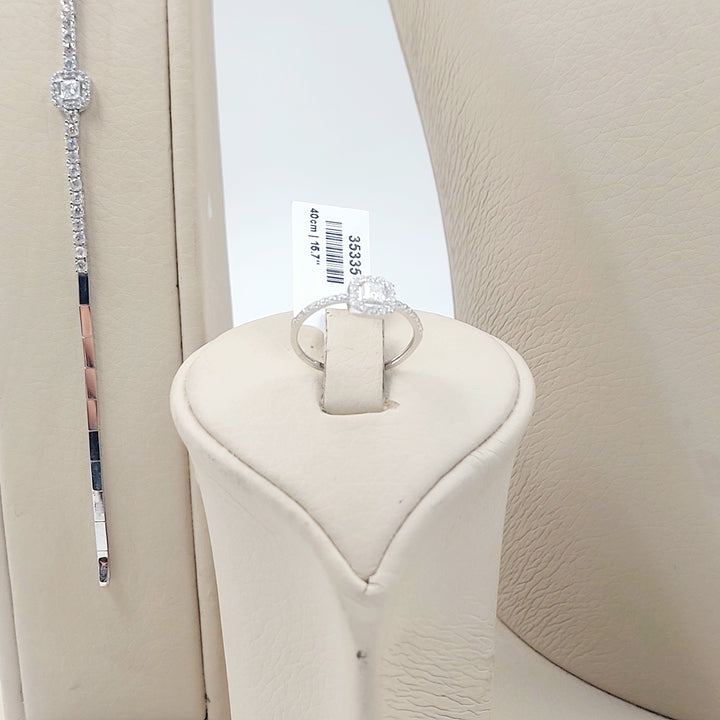 18K طقم اكسترا مرصع-مجوهرات الشيخ سعيد-Saeed Jewelry 