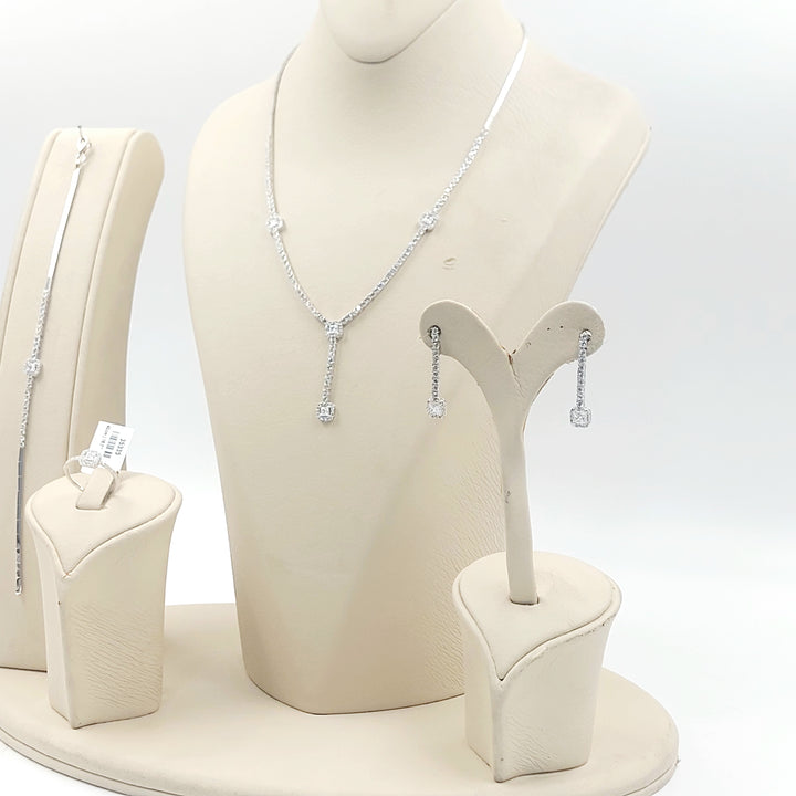 18K طقم اكسترا مرصع-مجوهرات الشيخ سعيد-Saeed Jewelry 